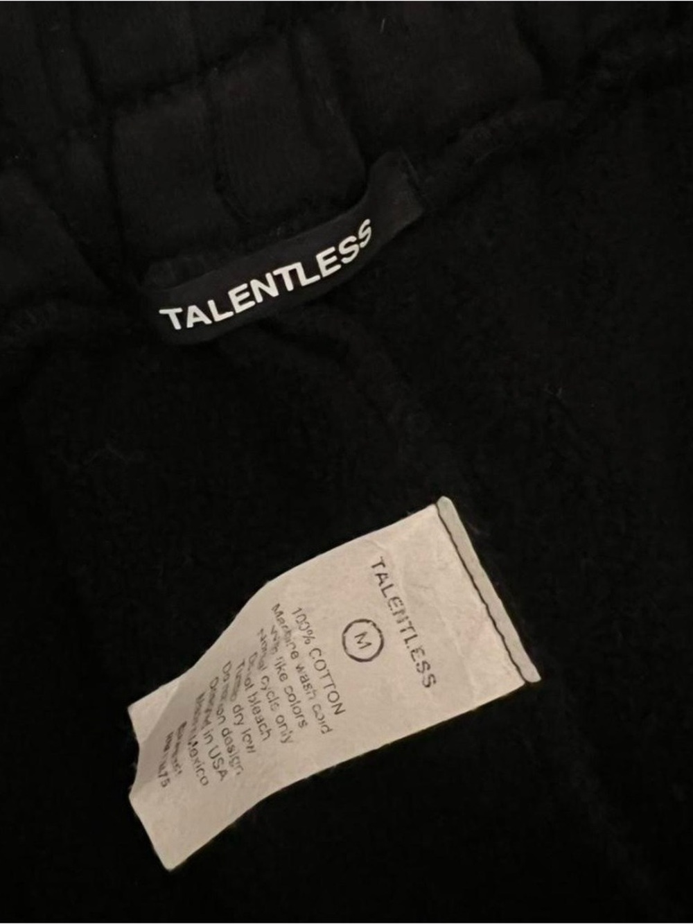 TALENTLESS Black High-Waist Athletic Boxing Lounge Shorts Cotton Women’s Medium - Picture 7 of 8